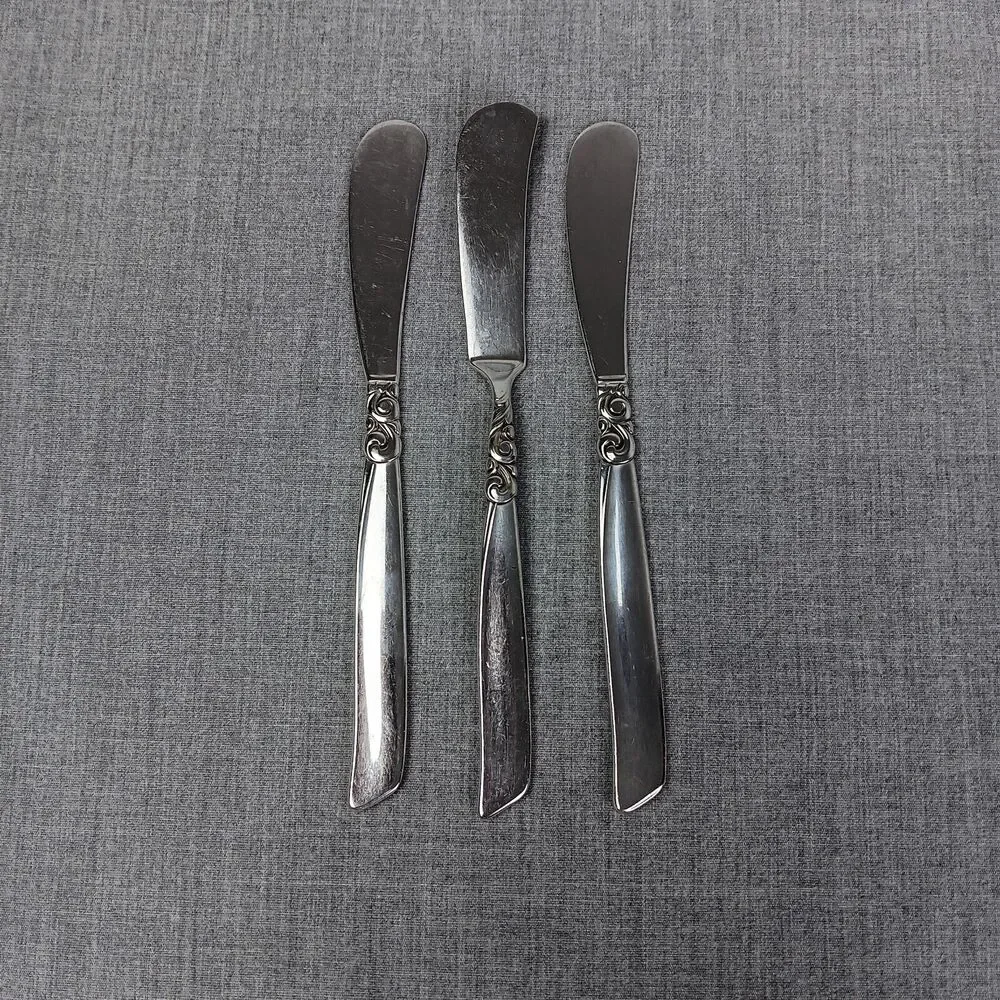 Community South Seas 3 Small Spreading Knifes Mid Century Modern Replacements
